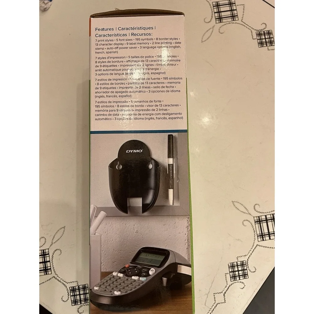 DYMO Letratag 100H+ Portable Printer Handheld Label Maker Black & Silver New